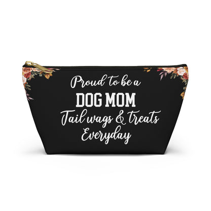Dog Mom Essentials Pouch Gift For Dog Lovers Pet Treat Bag Organizer Cute Makeup Travel Case For Dog Mama Everyday Carry Dog Walker Gift