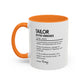 Tailor Mug, Stitch Sorcerer Gift, Sewing Lover Coffee Mug, Seamstress Appreciation Gift, Colorful Mugs (11oz, 15oz)