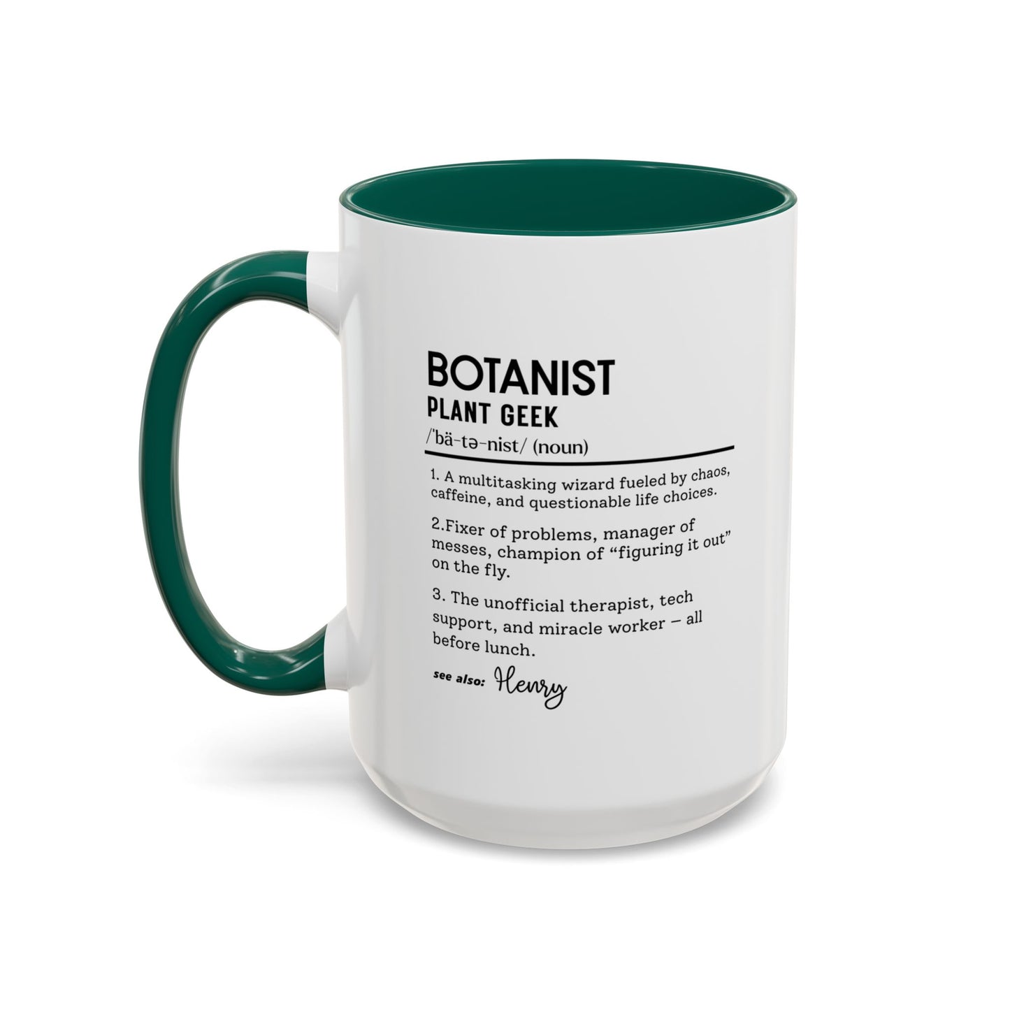 Funny Botanist Mug, Plant Geek Dictionary Mug, Custom Botanical Gift, Nature Lover Coffee Cup, Colorful Mugs (11oz, 15oz), Plant Nerd Mug