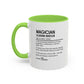 Custom Magician Dictionary Mug, Funny Illusion Hustler Gift Mug, Personalized Magic Performer Cup, Colorful Mugs (11oz, 15oz)