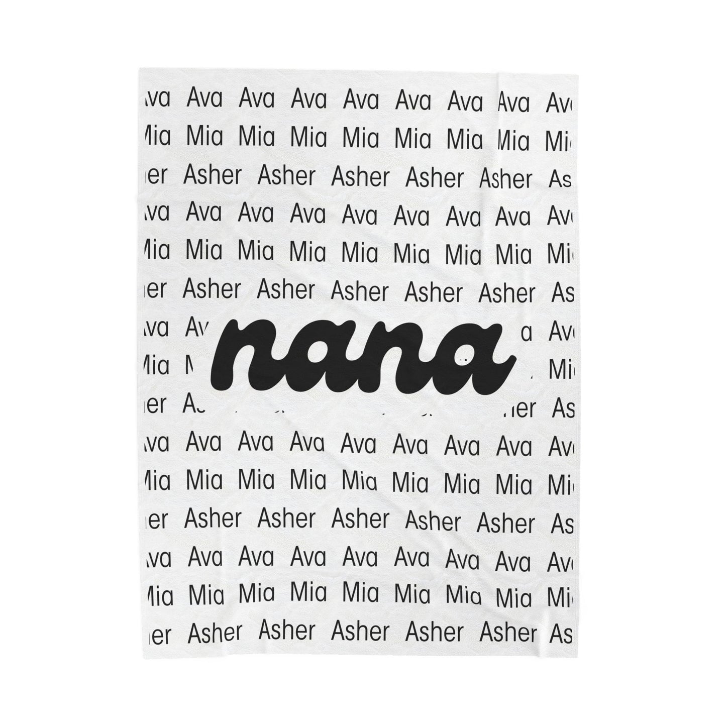 Personalized Nana Blanket, Custom Name Blanket, Gift for Nana, Grandma Gift, Cozy Throw Blanket, Birthday Gift, Mothers Day Gift