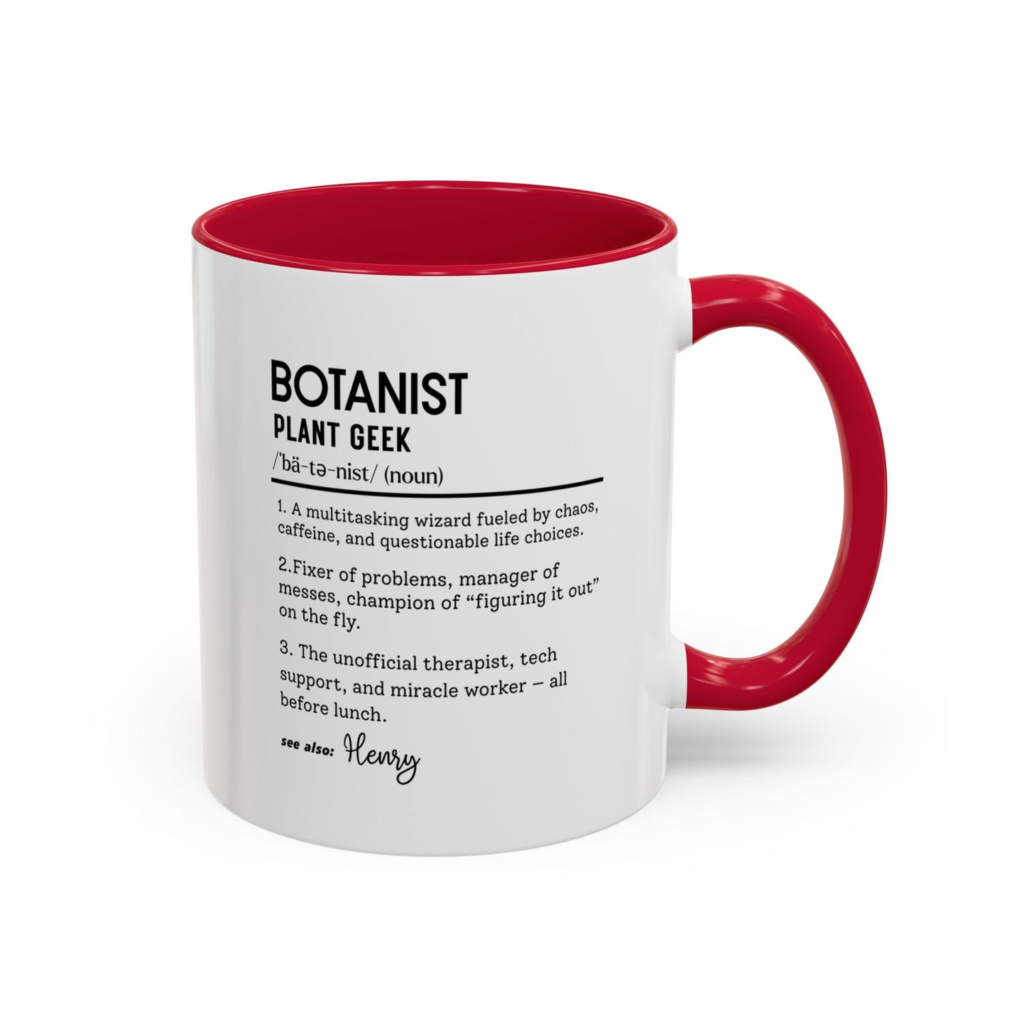 Funny Botanist Mug, Plant Geek Dictionary Mug, Custom Botanical Gift, Nature Lover Coffee Cup, Colorful Mugs (11oz, 15oz), Plant Nerd Mug
