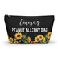 Peanut Allergy Bag Personalized Medical Alert Pouch for EpiPen and Meds Travel Emergency Kit for Severe Food Allergy Essentials