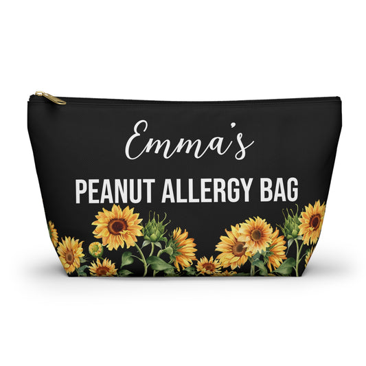 Peanut Allergy Bag Personalized Medical Alert Pouch for EpiPen and Meds Travel Emergency Kit for Severe Food Allergy Essentials