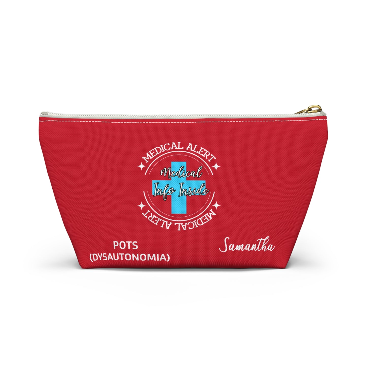 Personalized Medical Alert POTS Dysautonomia Medical Info Pouch Samantha Emergency Medical Information Storage Travel Ready