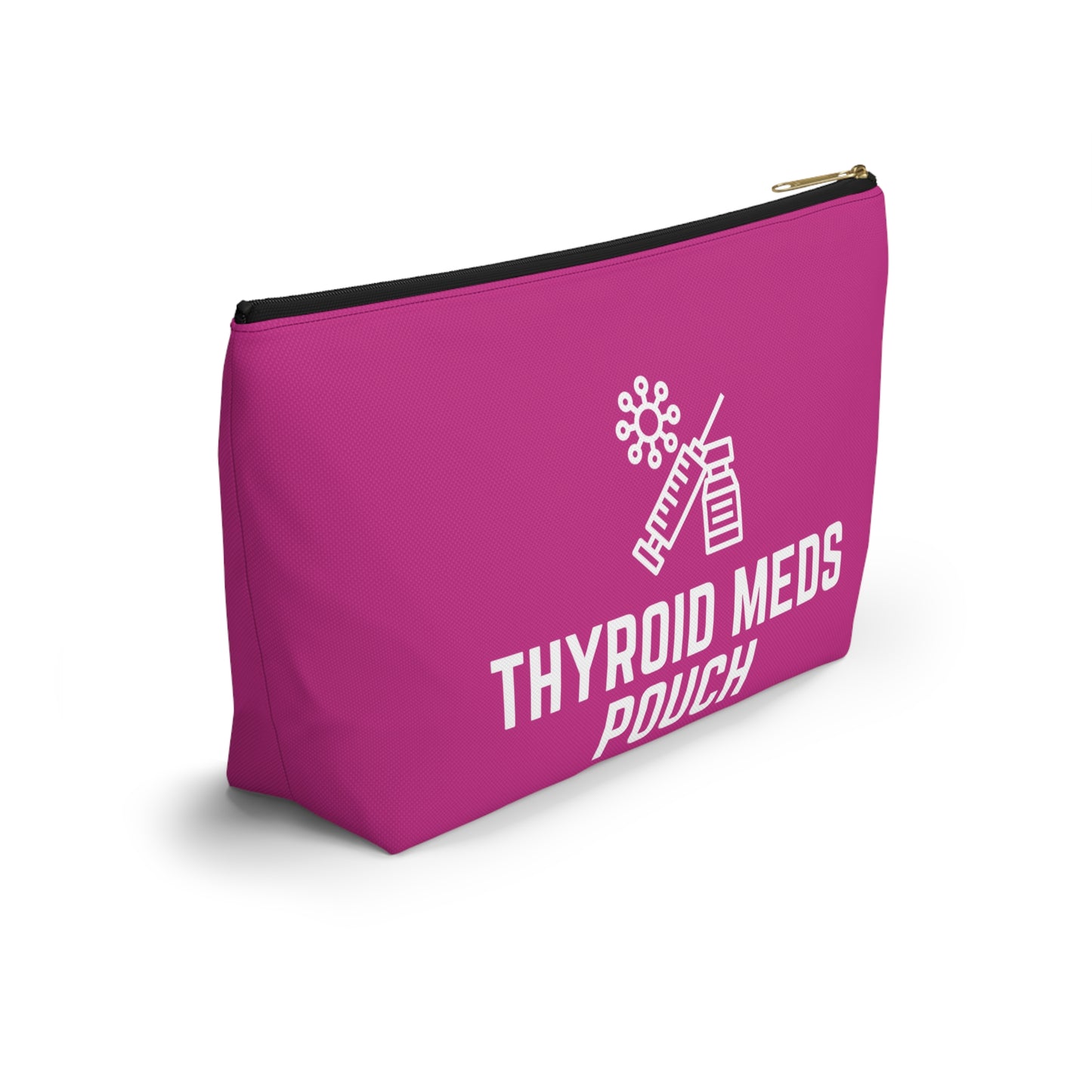 Personalized Thyroid Meds Pouch for Daily Medication Storage Travel Organizer for Hypothyroidism and Health Essentials