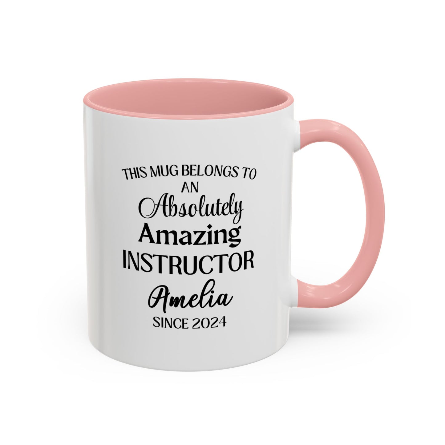 Custom Instructor Mug, Funny Teaching Gift, Personalized Educator Coffee Cup, Mentor Appreciation Mug