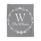 Custom Family Name Blanket, Last Name Blanket, Initials Blanket, Wedding Gift, Anniversary Gift, Housewarming Gift, Gift for Family
