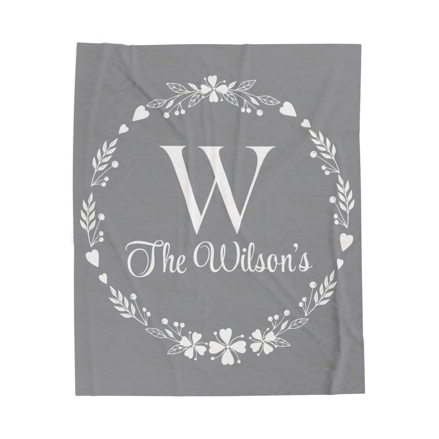 Custom Family Name Blanket, Last Name Blanket, Initials Blanket, Wedding Gift, Anniversary Gift, Housewarming Gift, Gift for Family