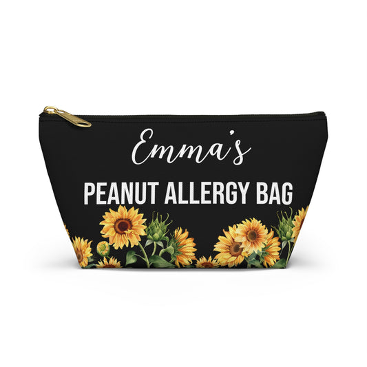 Peanut Allergy Bag Personalized Medical Alert Pouch for EpiPen and Meds Travel Emergency Kit for Severe Food Allergy Essentials