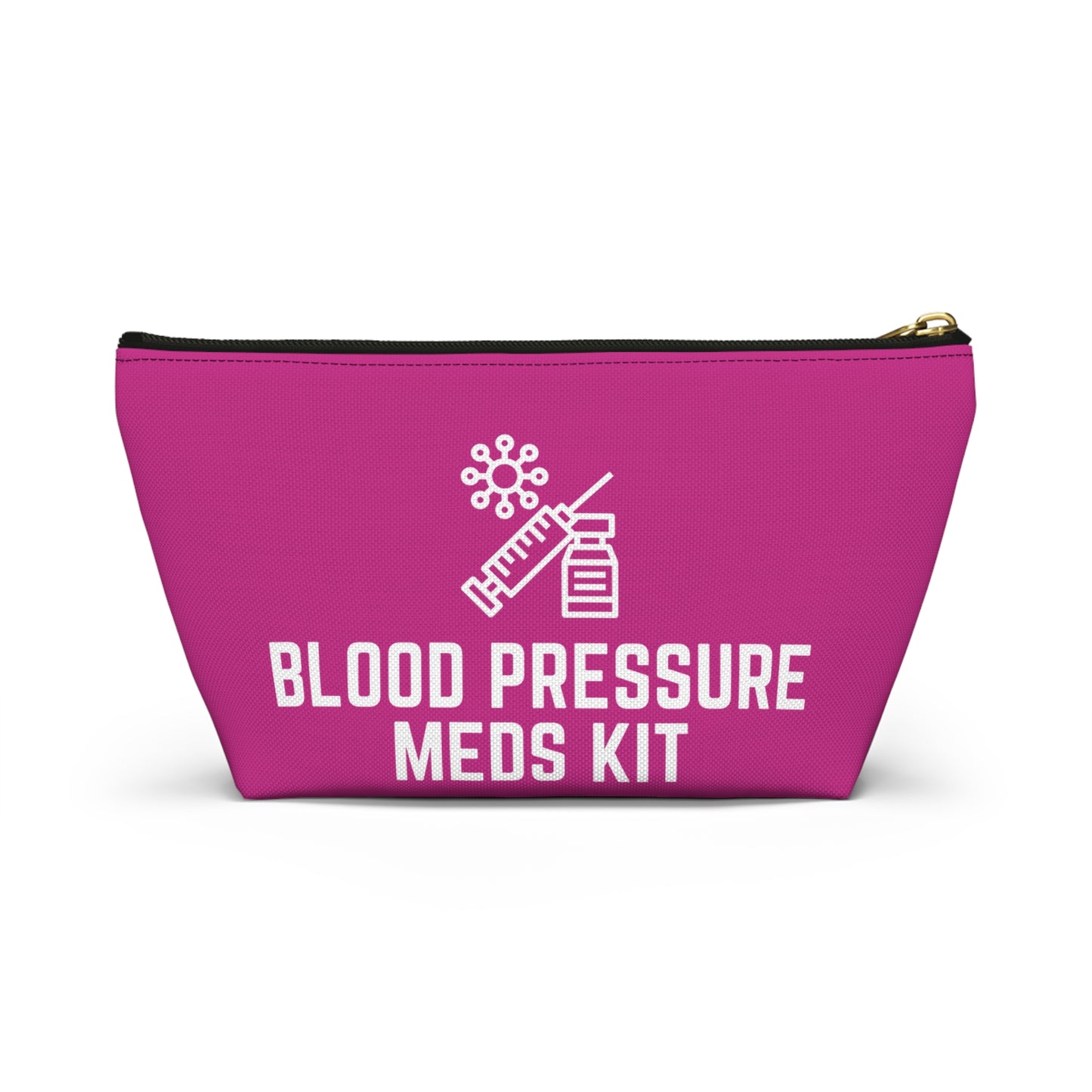 Personalized Blood Pressure Meds Kit Pouch for Daily Medication Storage Travel Organizer for Hypertension and Health Essentials