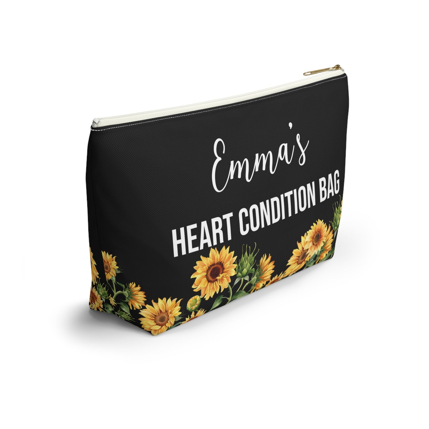 Heart Condition Bag for Emergency Meds Personalized Medical Alert Pouch for Heart Medications Travel Organizer for Daily Essentials