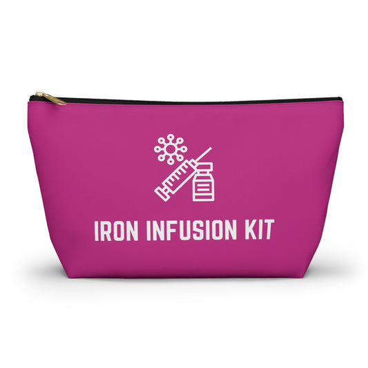 Personalized Iron Infusion Kit Pouch for Medical Essentials Storage Bag for IV Supplies Travel Organizer for Health and Wellness