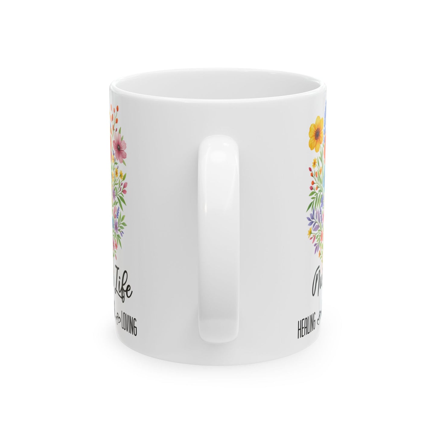 Nurse Life Mug 11oz 15oz Custom Coffee Cup Gift for Nurses Medical Worker Appreciation Personalized Ceramic Mug for Her or Him