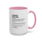 Judge Dictionary Mug, Funny Justice Boss Coffee Cup, Custom Courtroom Gift Idea, Law Office Decor Mug, Colorful Mugs (11oz, 15oz)