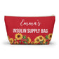 Insulin Supply Bag Medical Storage Pouch for Diabetes Supplies Insulin Pens and Accessories Organizer Personalized Travel Kit for Diabetics