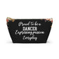 Dancer Essentials Pouch Dance Bag Organizer For Ballet Jazz Tap Hip Hop Dancers Gift For Dance Lover Studio Makeup Pouch Travel Case