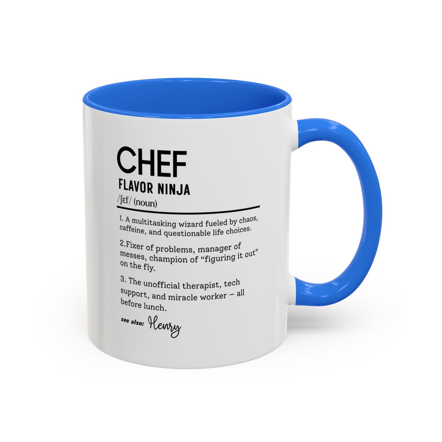 Funny Chef Mug, Custom Culinary Gift, Personalized Cooking Mug, Kitchen Humor Cup, Foodie Definition Mug, Colorful Mugs (11oz, 15oz)