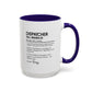 Dispatcher Dictionary Mug, Funny Call Wrangler Coffee Cup, Personalized Gift for Dispatch Pros, Colorful Mugs 11oz 15oz