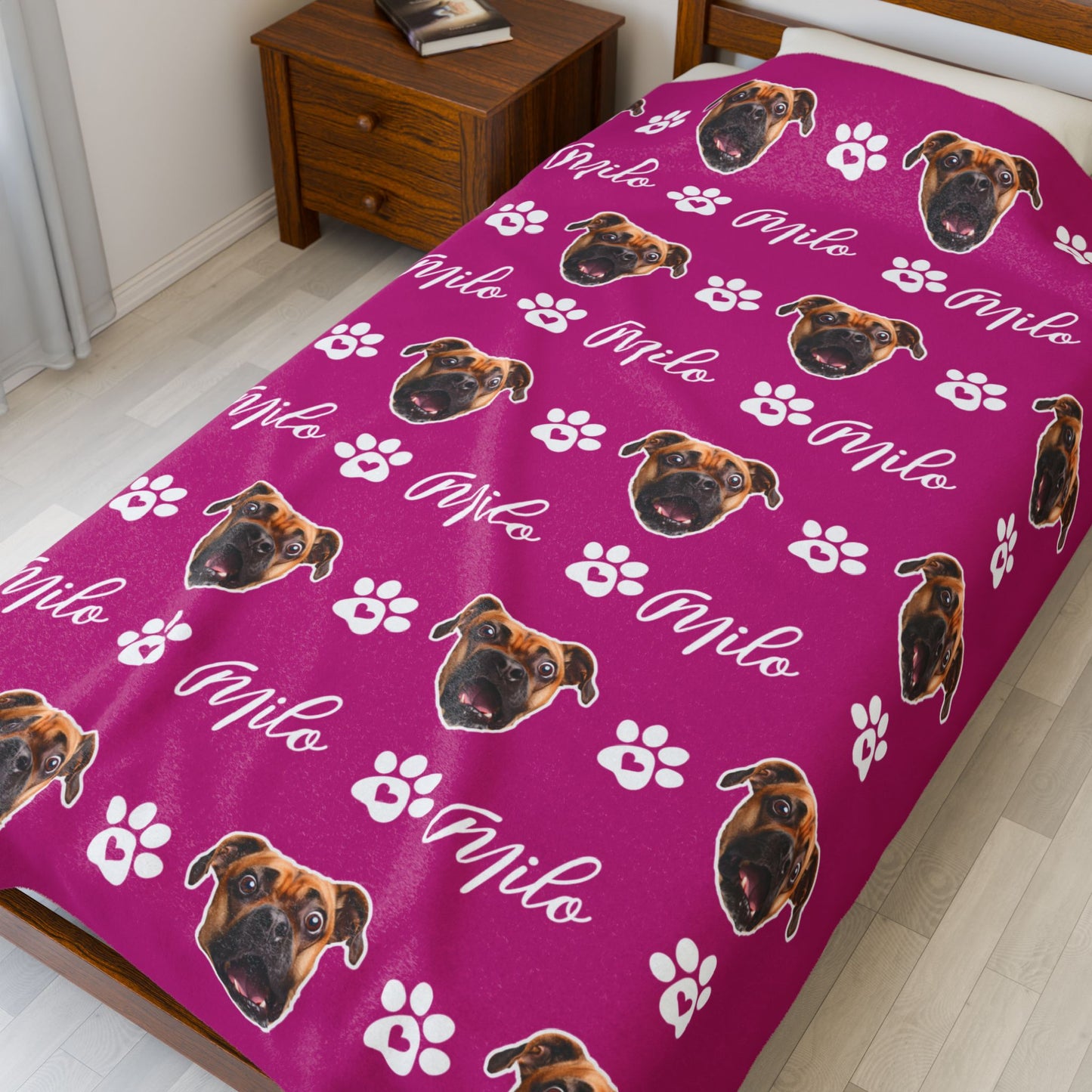 Custom Pet Blanket, Pet Photo Blanket, Custom Dog Blanket, Personalized Dog Blanket, Cat Picture Blanket, Dog Dad Gift, Pet Lover Gift