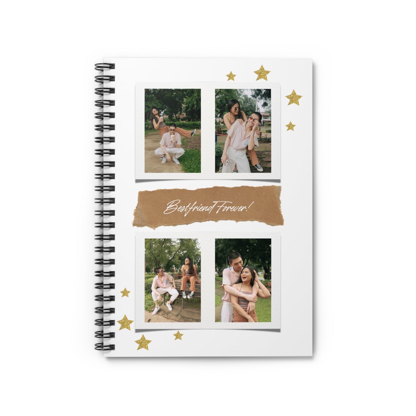 Personalized Friend Journal Book, Custom Best Friend Notebook, Gift for Bestie, Memory Keepsake, Friendship Diary, Cute Name Journal