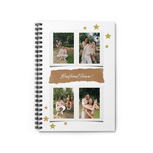 Personalized Friend Journal Book, Custom Best Friend Notebook, Gift for Bestie, Memory Keepsake, Friendship Diary, Cute Name Journal