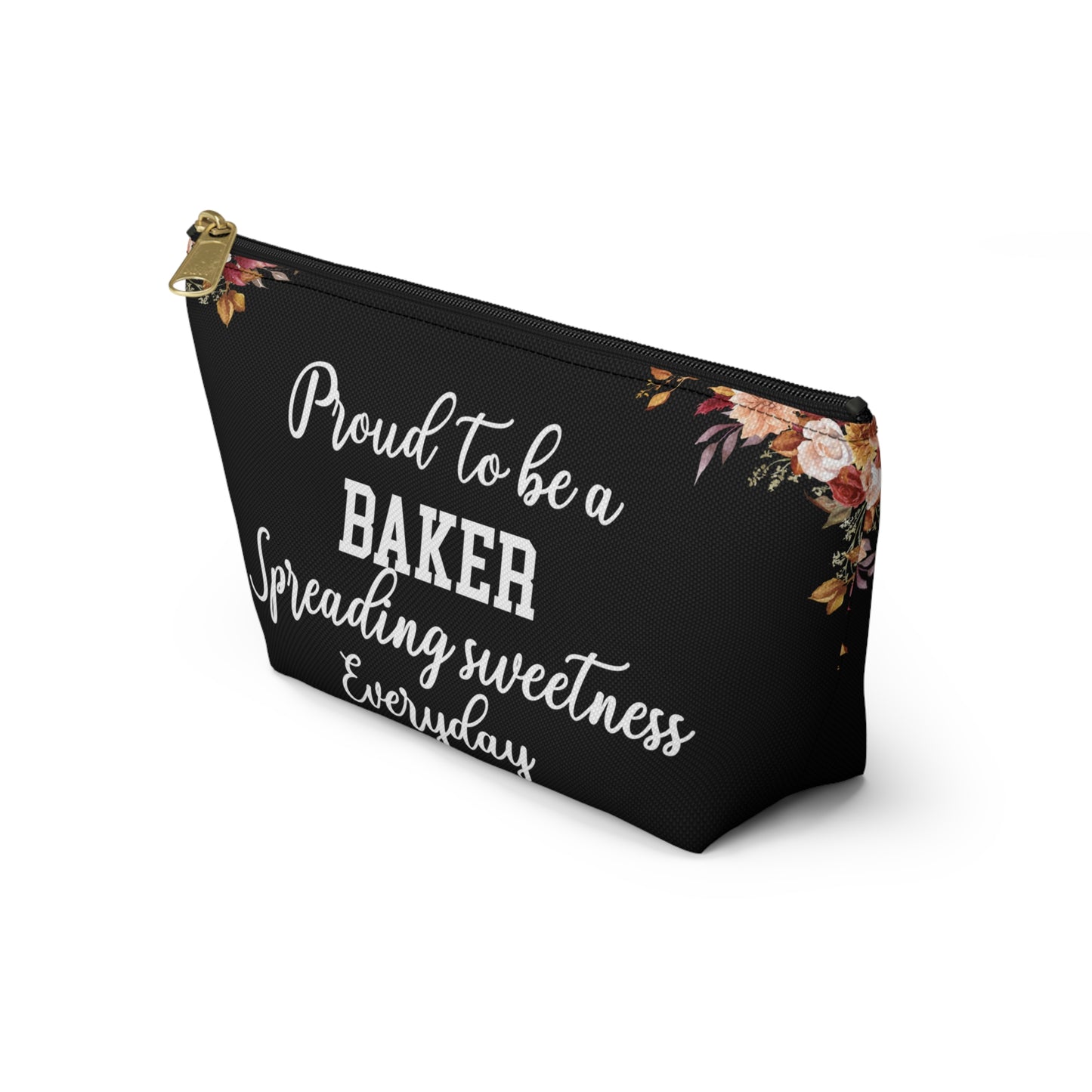 Proud To Be A Baker Pouch Spreading Sweetness Everyday Gift For Bakers Baking Accessory Storage Bag Cute Pastry Chef Zipper Pouch