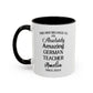 Custom German Teacher Mug, Funny Language Teacher Gift, Personalized German Mug, Danke Schön Cup, Classroom Gift