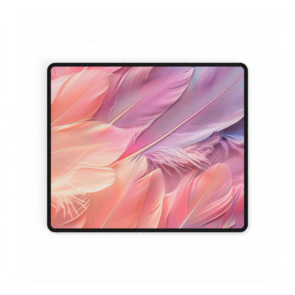 Elegant Feather Desk Mat | Stylish Office Decor, Gaming Accessory, Gift for Students, Modern Workspace Decor