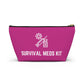 Personalized Survival Meds Kit Pouch for Emergency Medication Storage Travel Organizer for First Aid and Daily Health Essentials