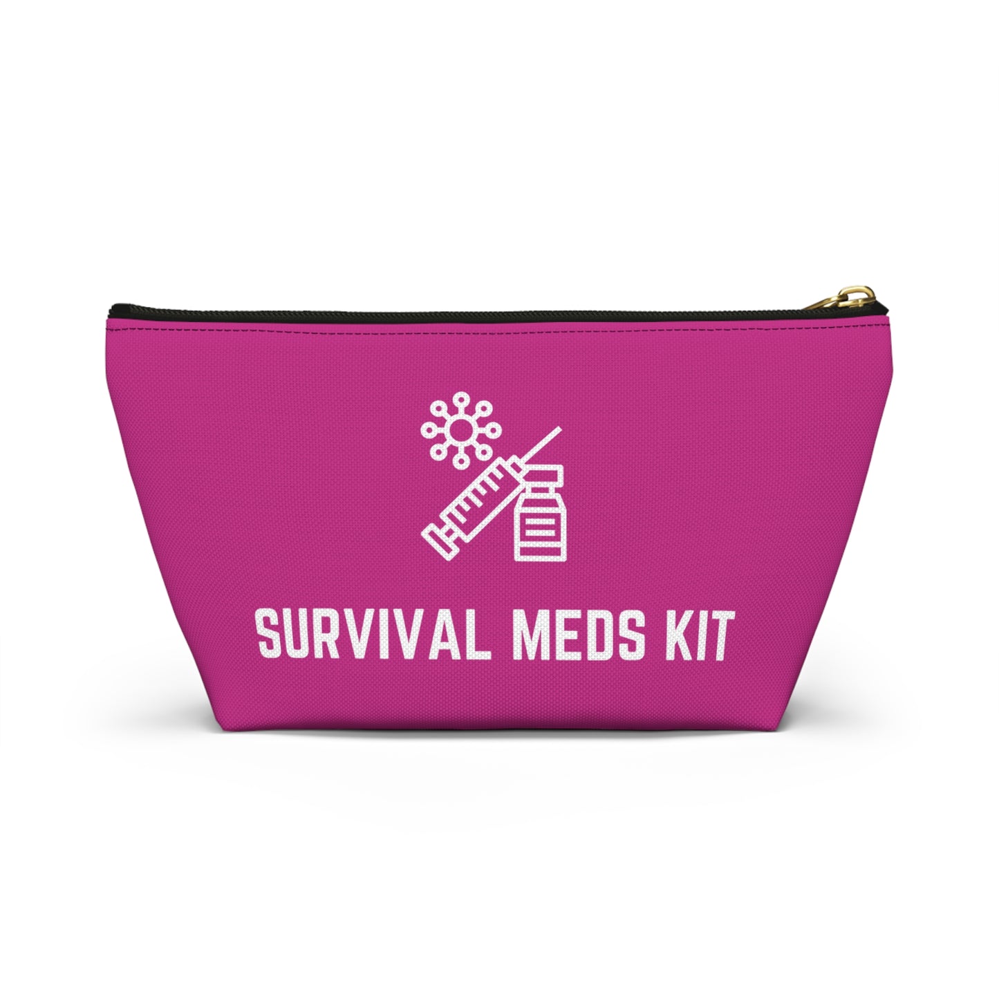 Personalized Survival Meds Kit Pouch for Emergency Medication Storage Travel Organizer for First Aid and Daily Health Essentials
