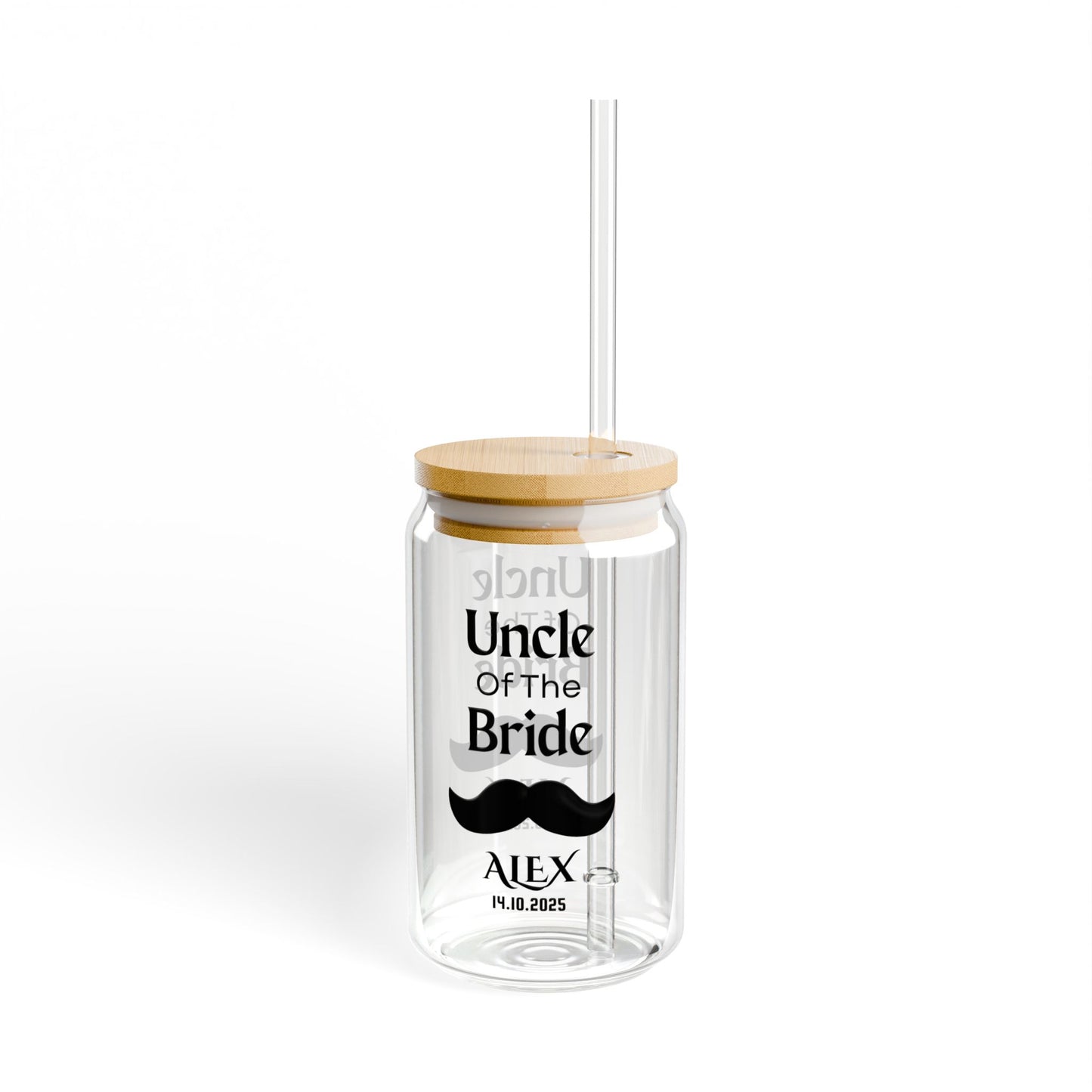 Uncle of the Bride Sipper, Personalized Wedding Sipper, Bride Uncle Gift, Custom Wedding Keepsake, Family Wedding Gift, 16oz Cup