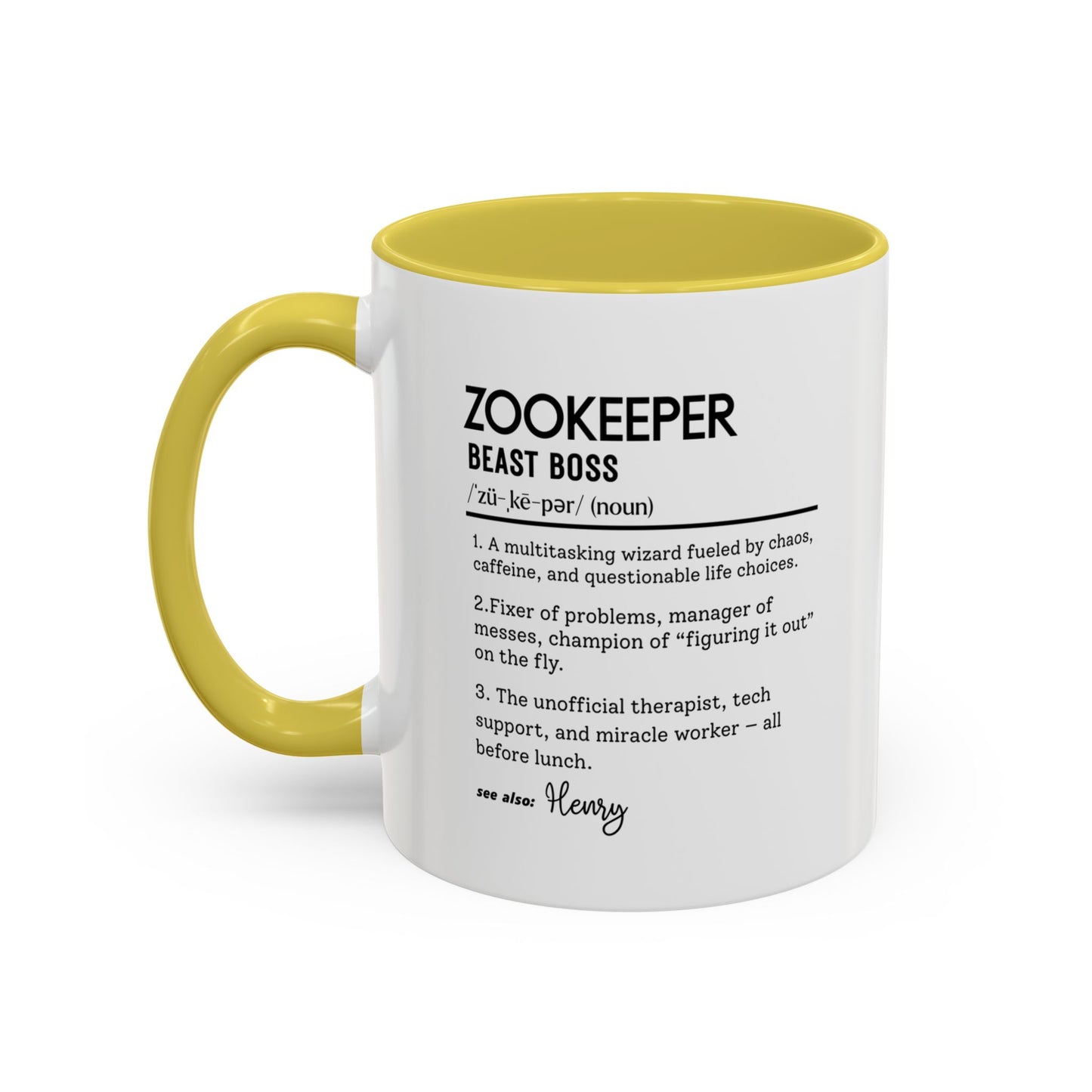 Zookeeper Mug, Funny Animal Keeper Gift, Beast Boss Coffee Mug, Wildlife Lover Mug, Personalized Zoo Gift, Colorful Mugs (11oz, 15oz)