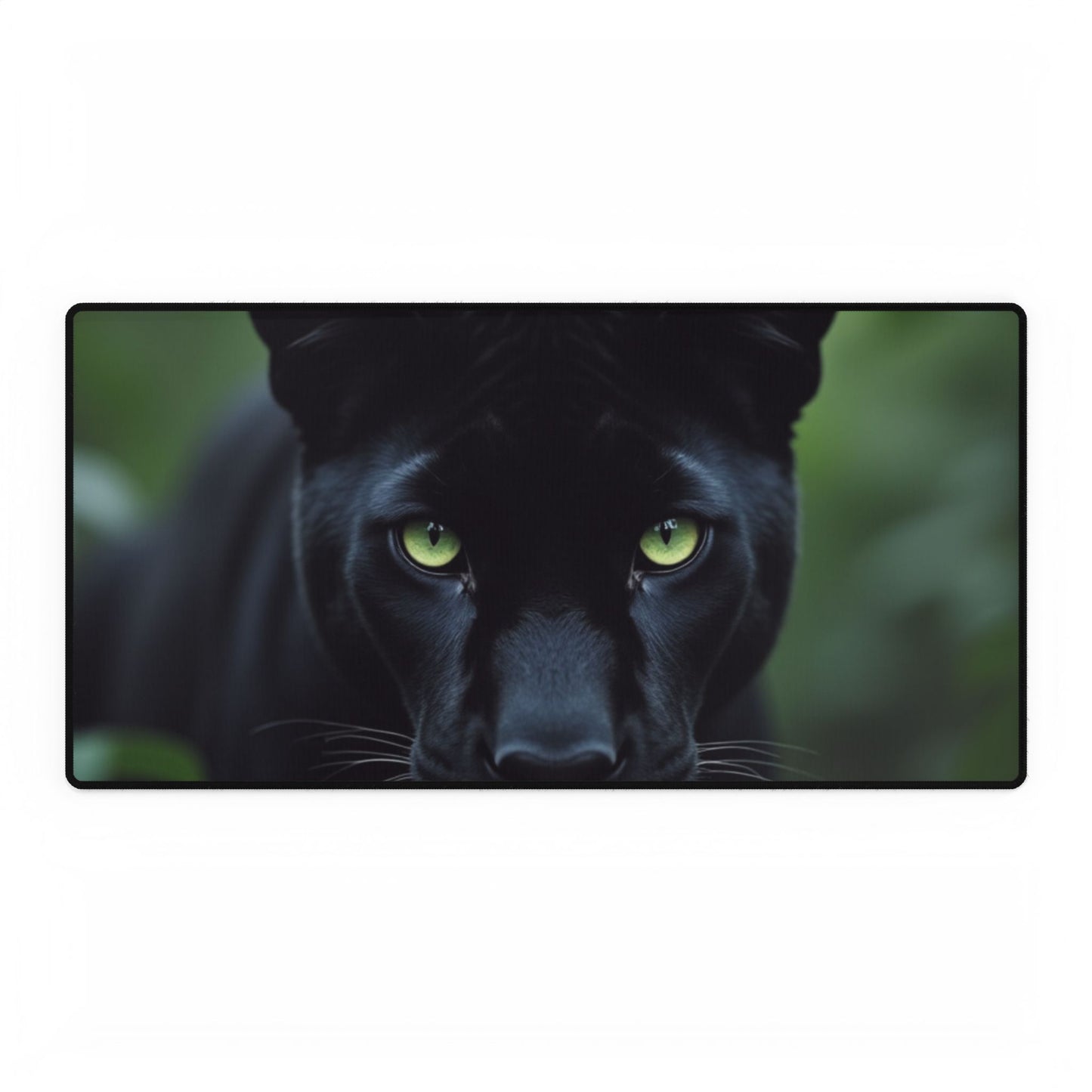 Elegant Black Panther Desk Mat - Office Accessories, Gaming Mat, Home Office Decor, Animal Print, Gift for Animal Lovers