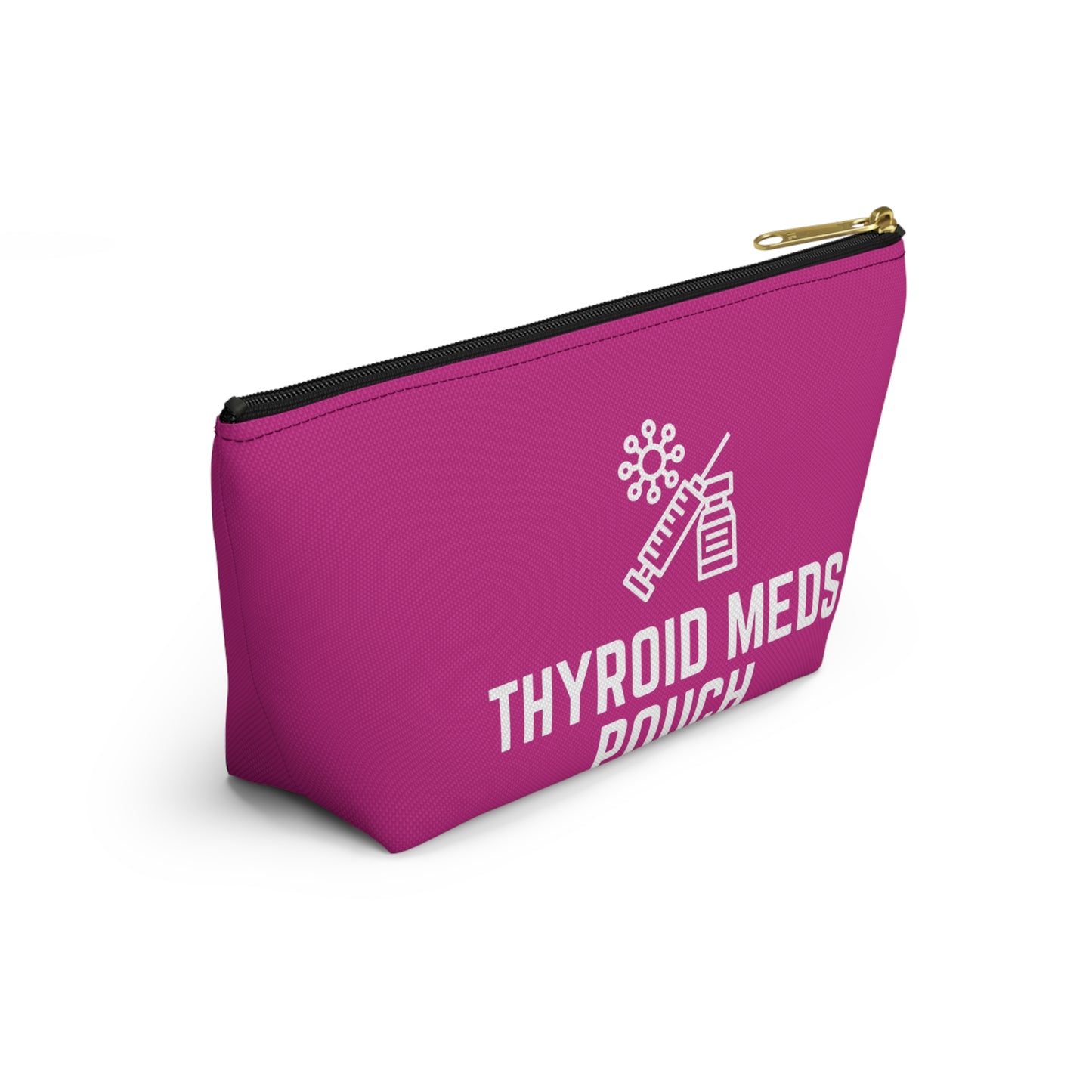 Personalized Thyroid Meds Pouch for Daily Medication Storage Travel Organizer for Hypothyroidism and Health Essentials