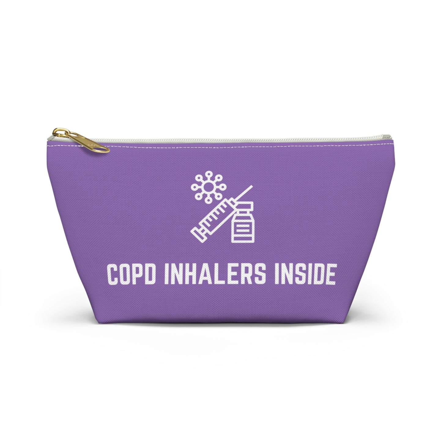 Personalized COPD Inhalers Inside Pouch for Medication Storage Travel Organizer for COPD Relief and Respiratory Health Essentials