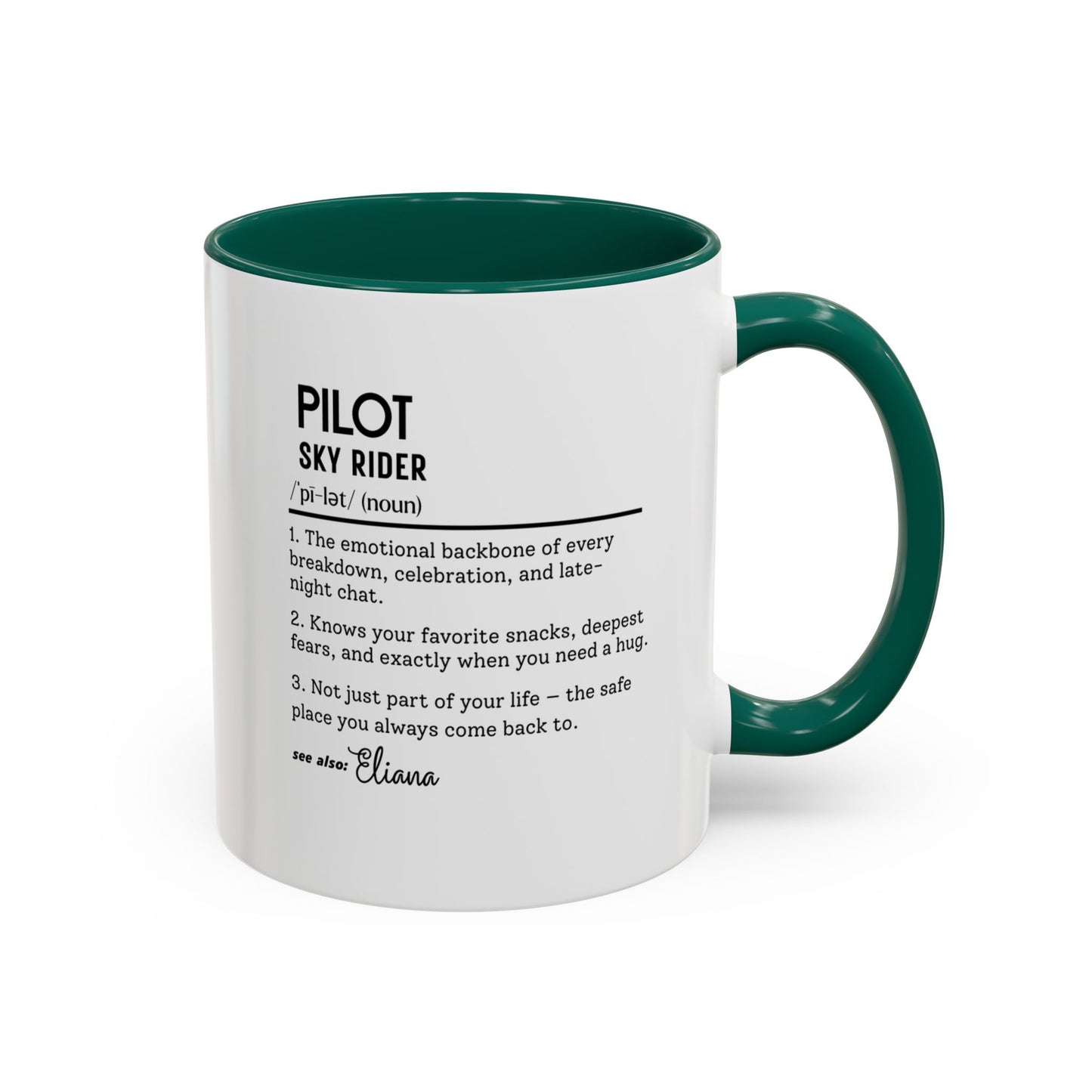 Aviation Pilot Dictionary Mug, Funny Sky Rider Gift, Personalized Coffee Cup, Colorful Mugs (11oz, 15oz), Aviation Gifts for Pilots,