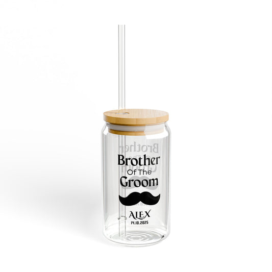 Brother of the Groom Sipper, Custom Wedding Sipper, Groom Brother Gift, Personalized Wedding Keepsake, Groom Squad Gift Cup, 16oz