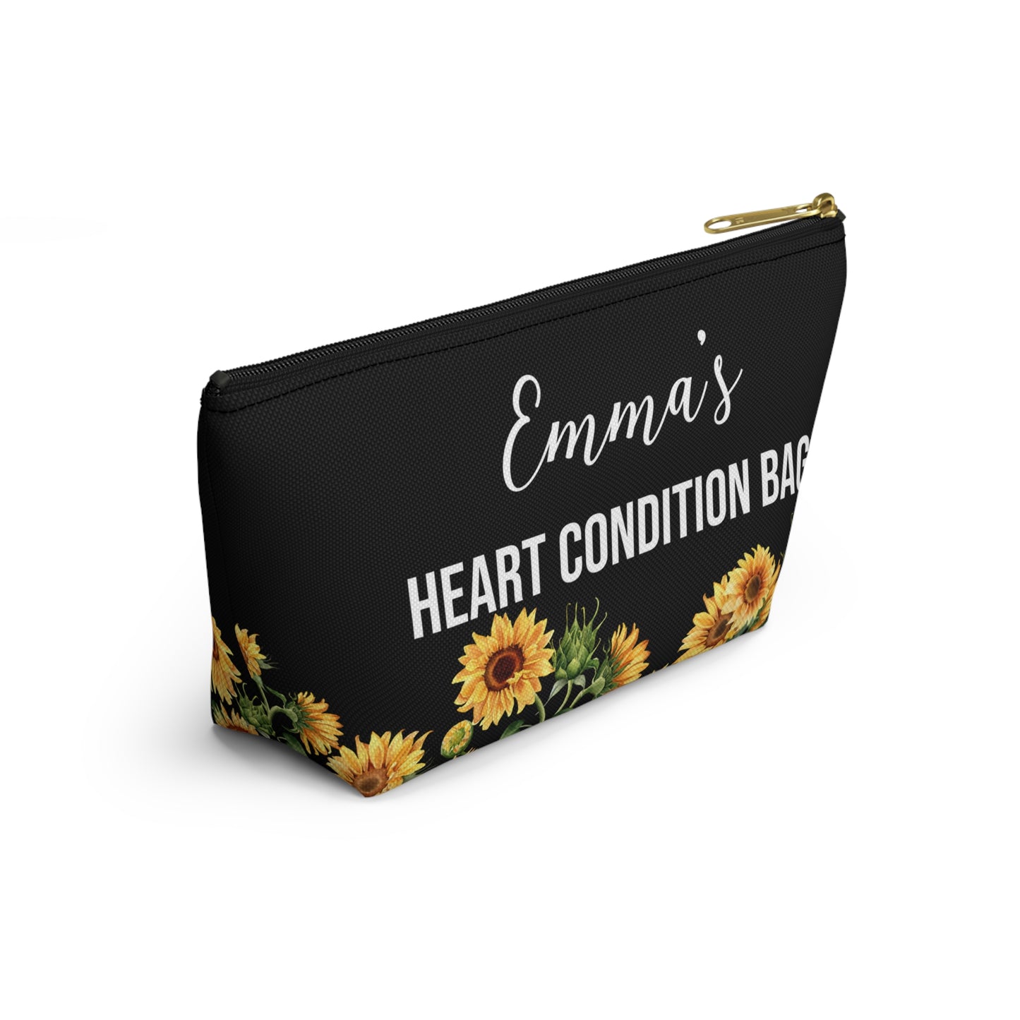 Heart Condition Bag for Emergency Meds Personalized Medical Alert Pouch for Heart Medications Travel Organizer for Daily Essentials