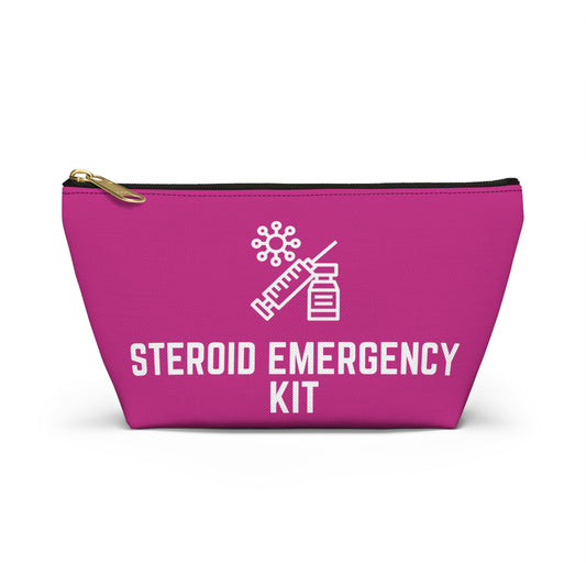 Personalized Steroid Emergency Kit Pouch for Medication Storage Travel Organizer for Quick Access to Steroid Meds and Essentials