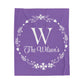 Custom Family Name Blanket, Last Name Blanket, Initials Blanket, Wedding Gift, Anniversary Gift, Housewarming Gift, Gift for Family