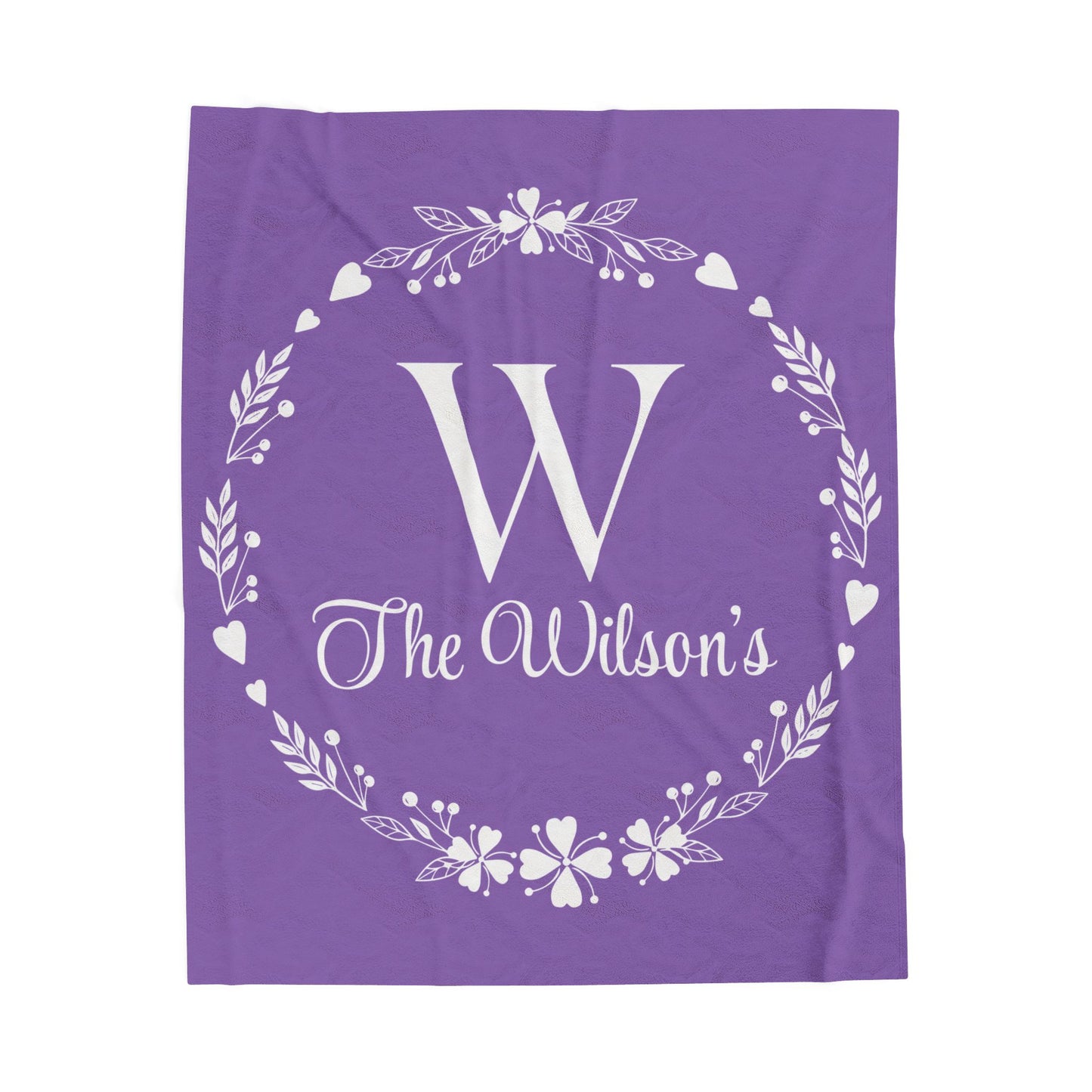 Custom Family Name Blanket, Last Name Blanket, Initials Blanket, Wedding Gift, Anniversary Gift, Housewarming Gift, Gift for Family