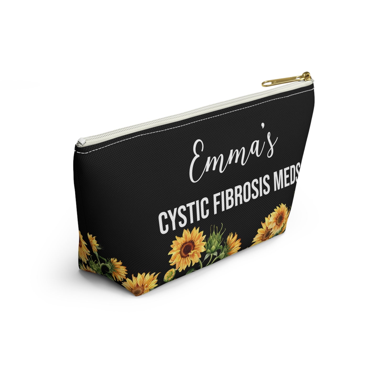 Cystic Fibrosis Meds Pouch for Daily Medication Storage Personalized Medical Travel Bag for Kids and Adults with CF Essentials Inside