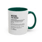 Model Dictionary Mug, Funny Pose Warrior Mug Gift, Personalized Runway Star Coffee Cup, Colorful Mugs (11oz, 15oz)