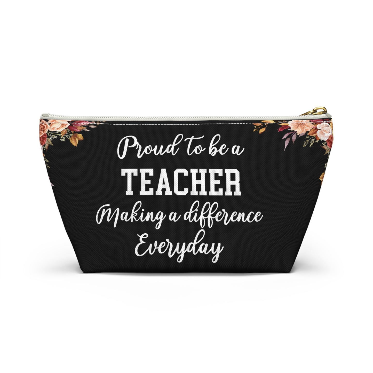 Teacher Essentials Pouch Classroom Organizer Pencil Case Stationery Bag for Educators School Supplies Zipper Pouch Gift for Teachers