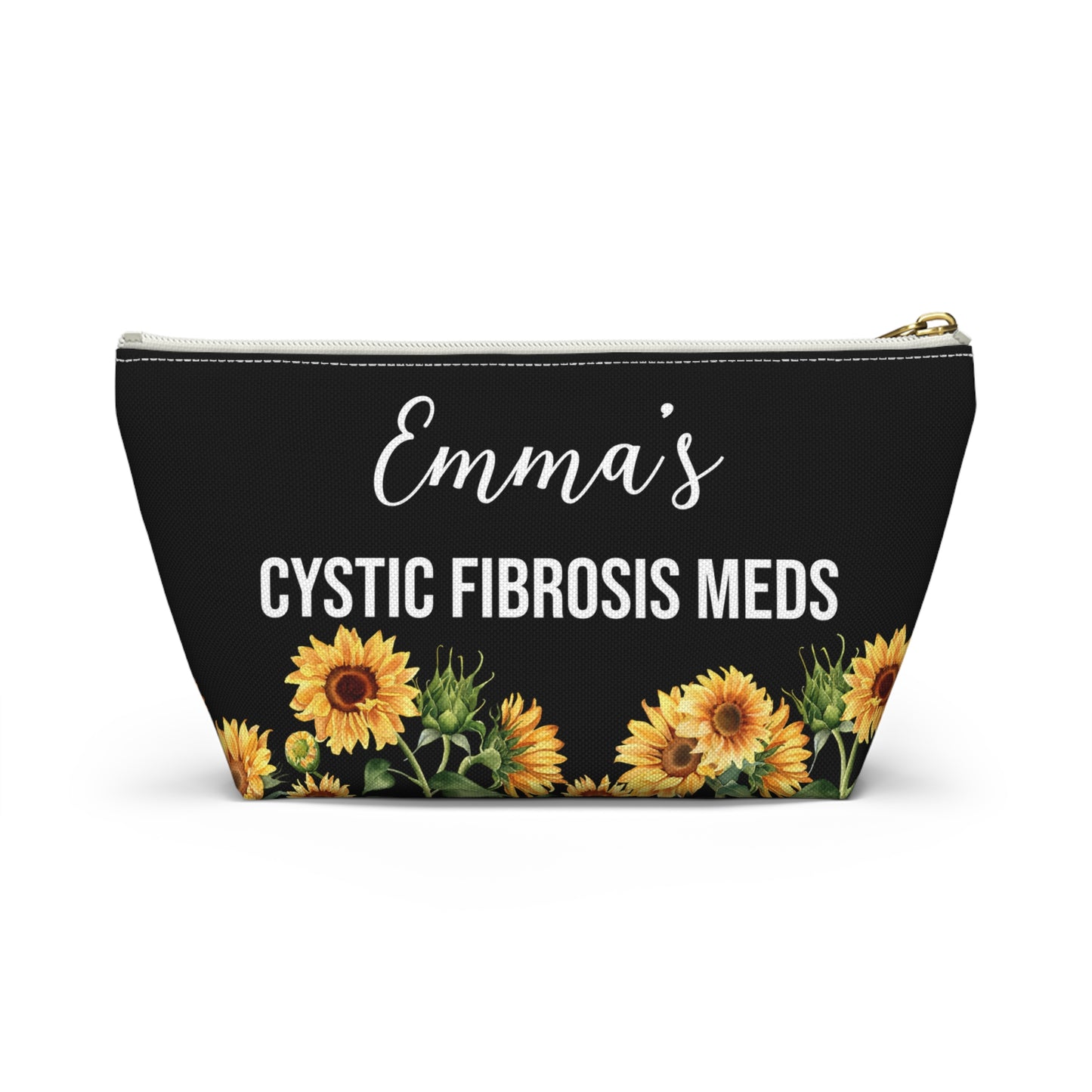 Cystic Fibrosis Meds Pouch for Daily Medication Storage Personalized Medical Travel Bag for Kids and Adults with CF Essentials Inside