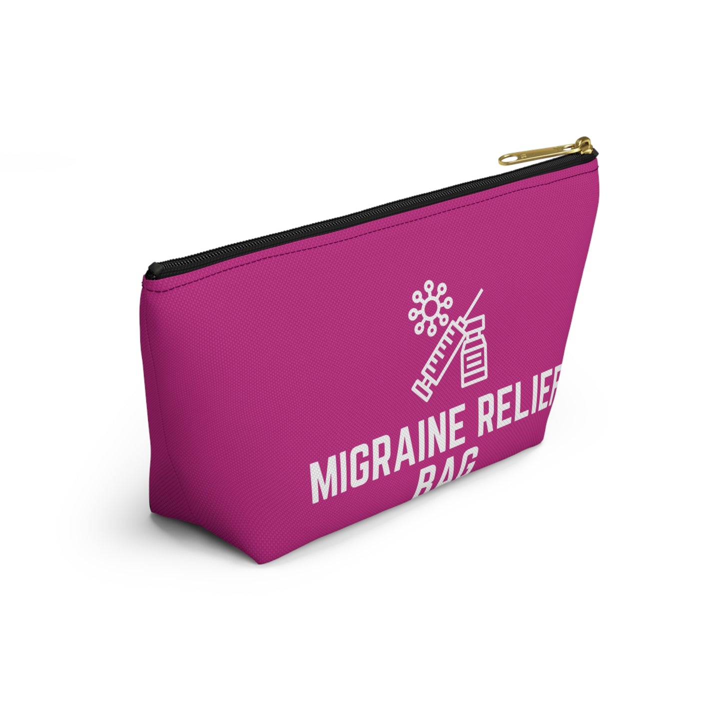 Personalized Migraine Relief Bag Pouch for Pain Management Essentials Travel Organizer for Migraine Medication and Comfort Supplies