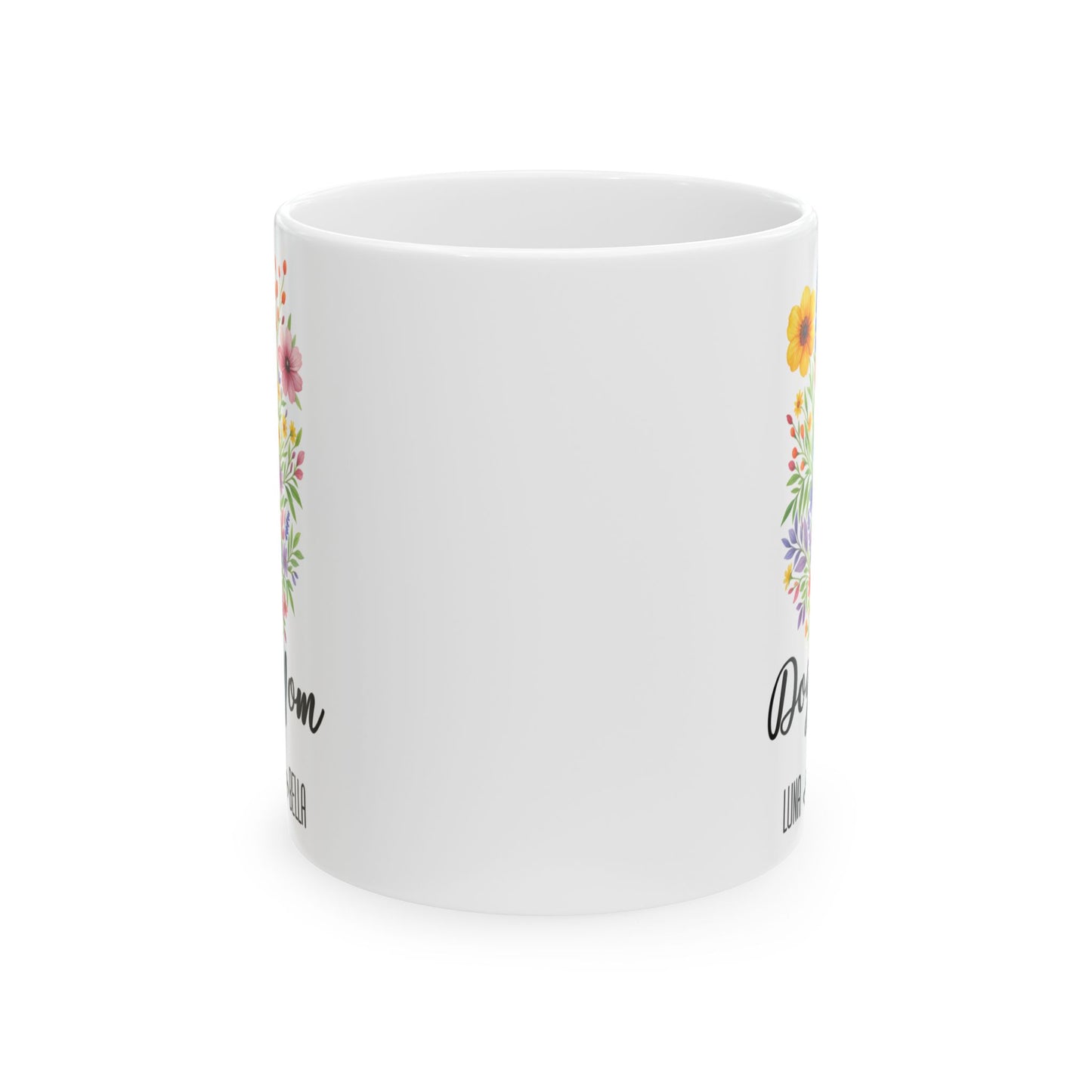 Dog Mom Mug 11oz 15oz Custom Coffee Cup Gift for Dog Lovers Pet Owner Mug for Women Personalized Ceramic Mug for Fur Mama