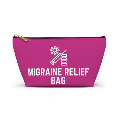 Personalized Migraine Relief Bag Pouch for Pain Management Essentials Travel Organizer for Migraine Medication and Comfort Supplies