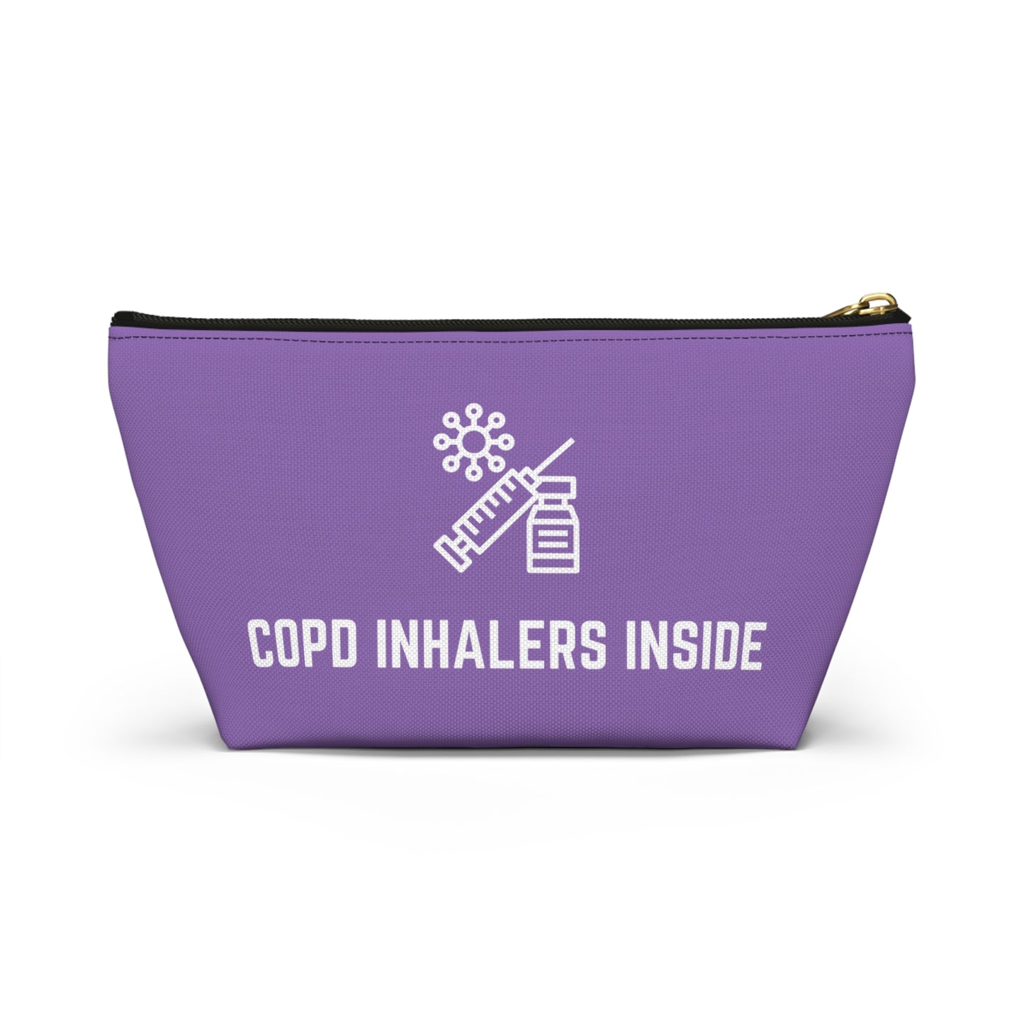 Personalized COPD Inhalers Inside Pouch for Medication Storage Travel Organizer for COPD Relief and Respiratory Health Essentials